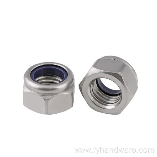 stainless screw nut flat machine screw lock nut